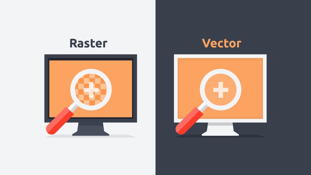 مقایسه تصاویر پیکسلی و برداری (وکتور)