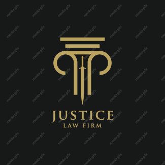 وکتور لوگوی عدالت، قاضی و وکیل MV000025