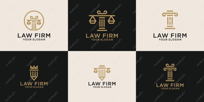 وکتور لوگوی عدالت، قاضی و وکیل MV000026