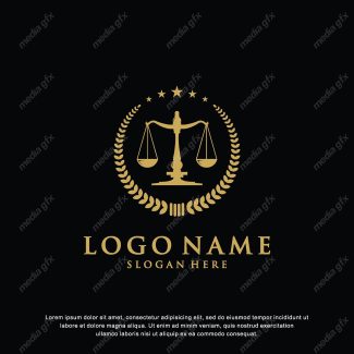 وکتور لوگوی عدالت، قاضی و وکیل MV000034