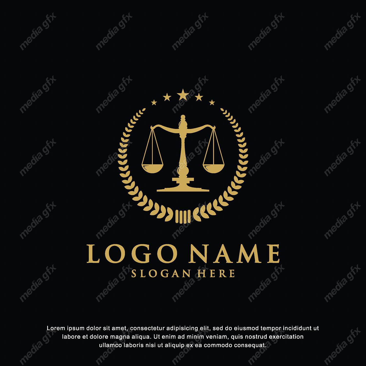 وکتور لوگوی عدالت، قاضی و وکیل MV000034