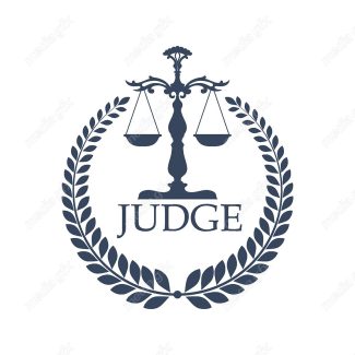وکتور لوگوی عدالت، قاضی و وکیل MV000052