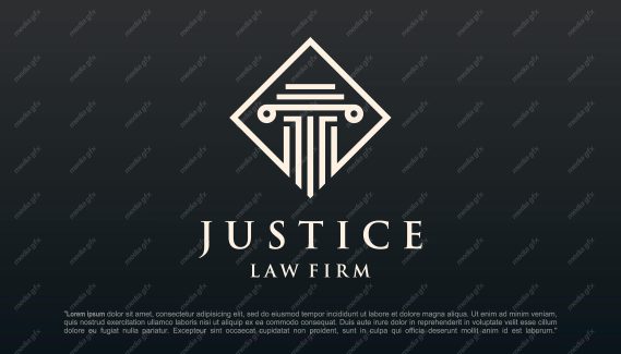 وکتور لوگوی عدالت، قاضی و وکیل MV000064