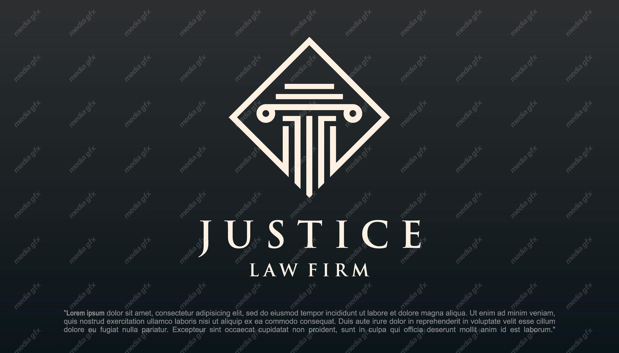 وکتور لوگوی عدالت، قاضی و وکیل MV000064