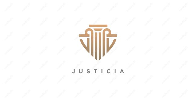 وکتور لوگوی عدالت، قاضی و وکیل MV000075
