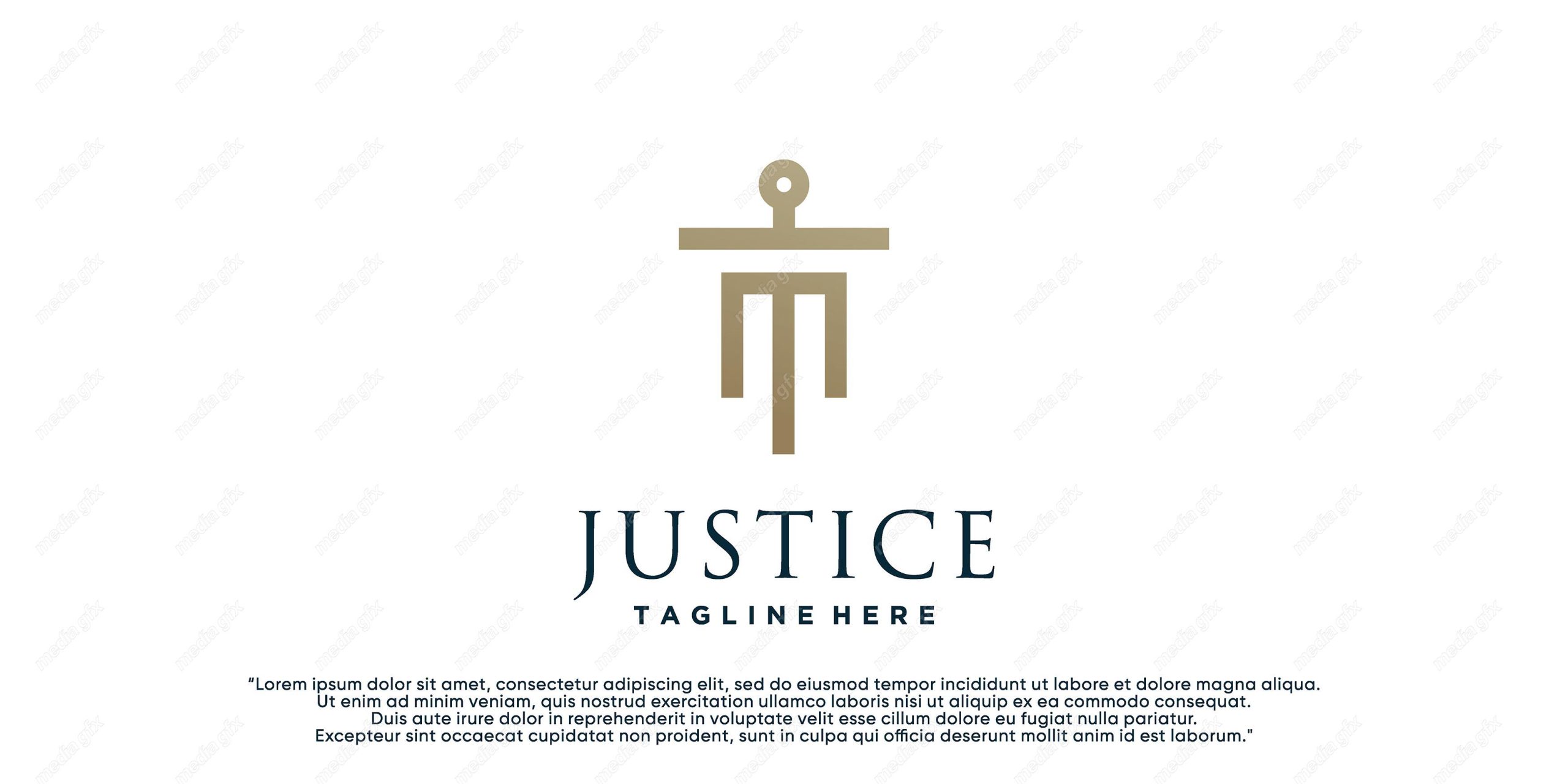 وکتور لوگوی عدالت، قاضی و وکیل MV000076