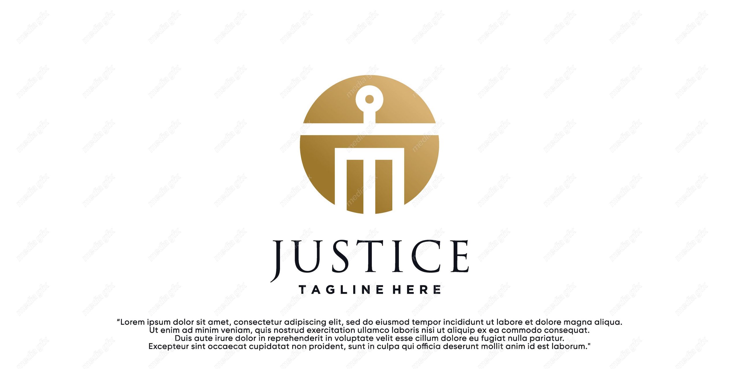 وکتور لوگوی عدالت، قاضی و وکیل MV000077