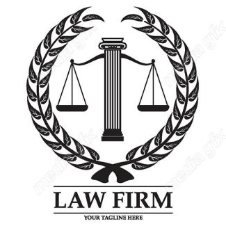 وکتور لوگوی عدالت، قاضی و وکیل MV000078