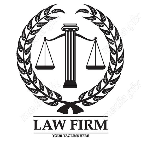 وکتور لوگوی عدالت، قاضی و وکیل MV000078