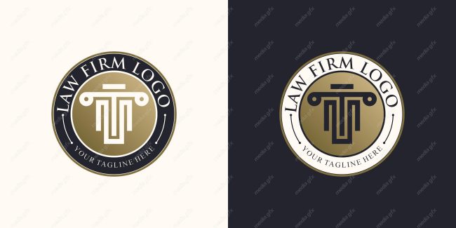 وکتور لوگوی عدالت، قاضی و وکیل MV000083