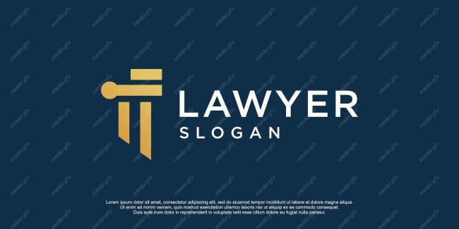 وکتور لوگوی عدالت، قاضی و وکیل MV000086