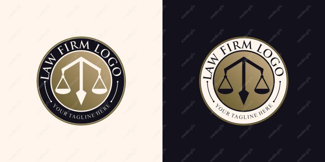 وکتور لوگوی عدالت، قاضی و وکیل MV000091