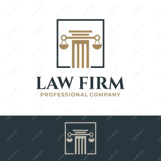 وکتور لوگوی عدالت، قاضی و وکیل MV000092