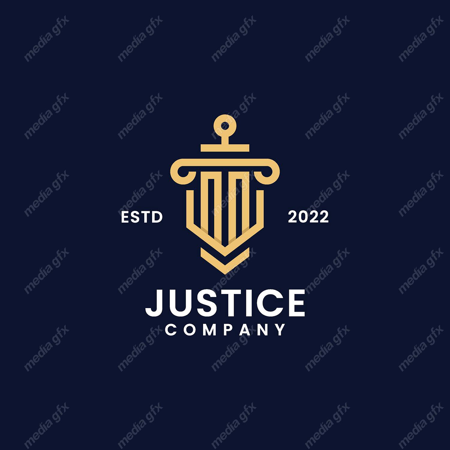 وکتور لوگوی عدالت، قاضی و وکیل MV000093