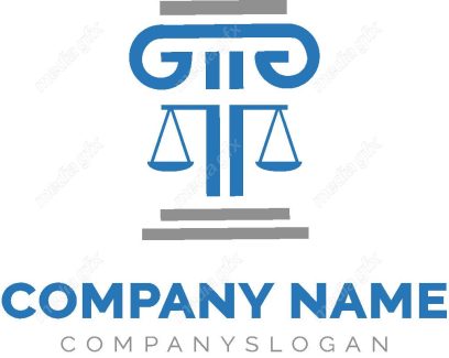 وکتور لوگوی عدالت، قاضی و وکیل MV000099