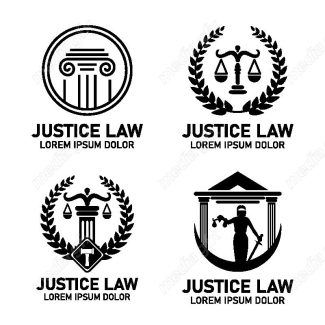 وکتور لوگوی عدالت، قاضی و وکیل MV000100