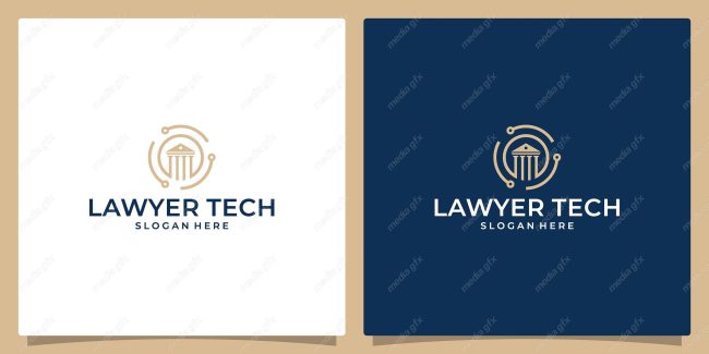 وکتور لوگوی عدالت، قاضی و وکیل MV000106