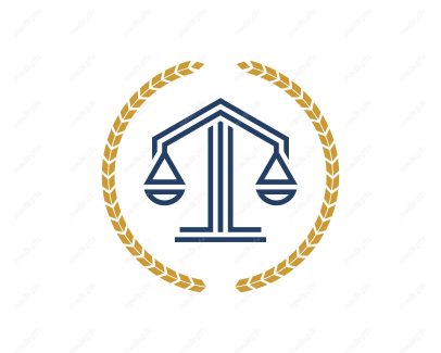 وکتور لوگوی عدالت، قاضی و وکیل MV000113
