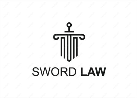 وکتور لوگوی عدالت، قاضی و وکیل MV000116