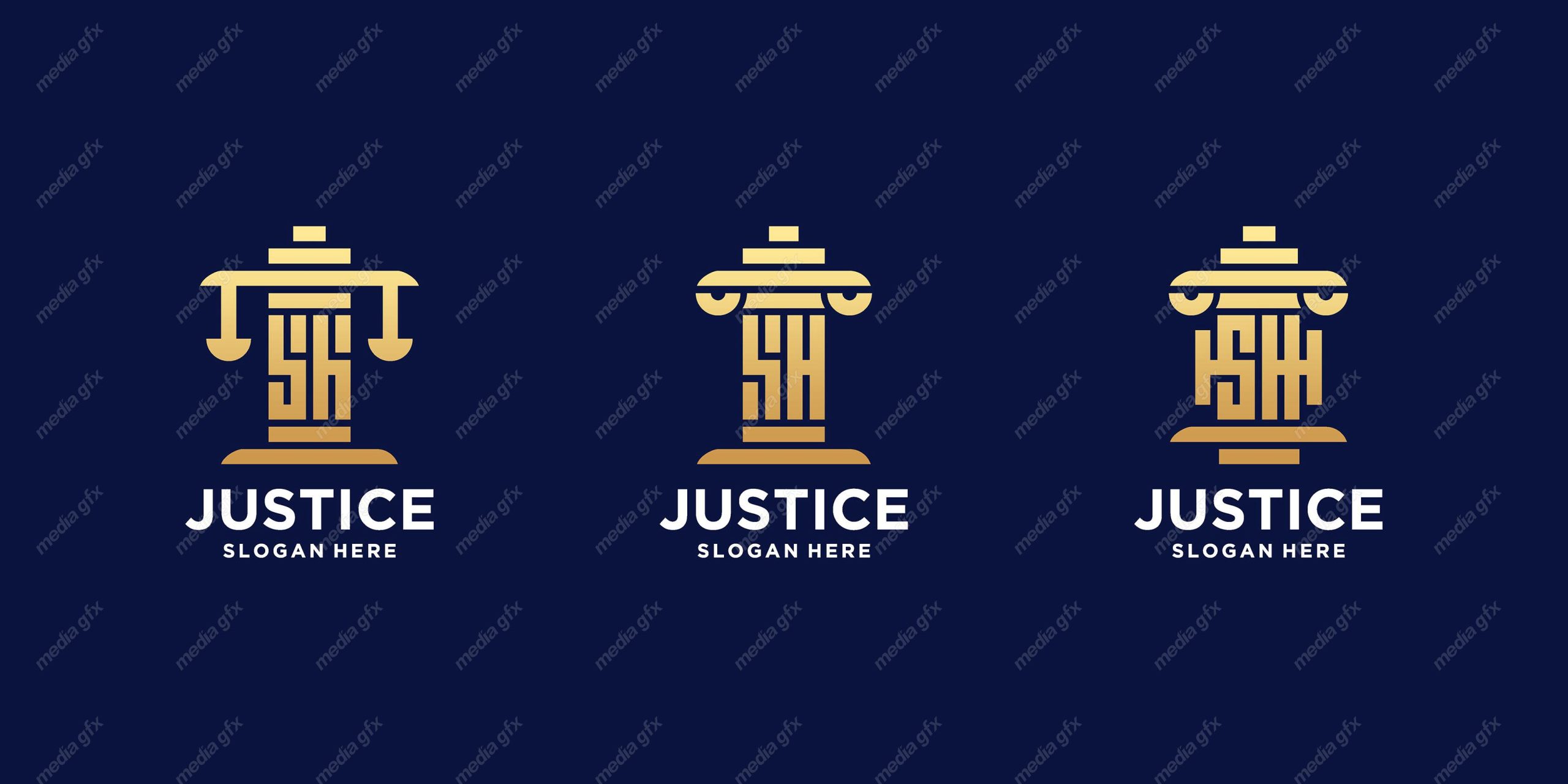 وکتور لوگوی عدالت، قاضی و وکیل MV000121