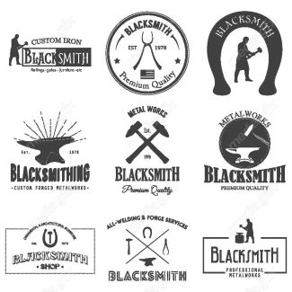 وکتور لوگوی آهنگری، صنایع آهن و فولاد MV000176