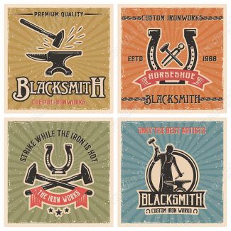 وکتور لوگوی آهنگری، صنایع آهن و فولاد MV000185