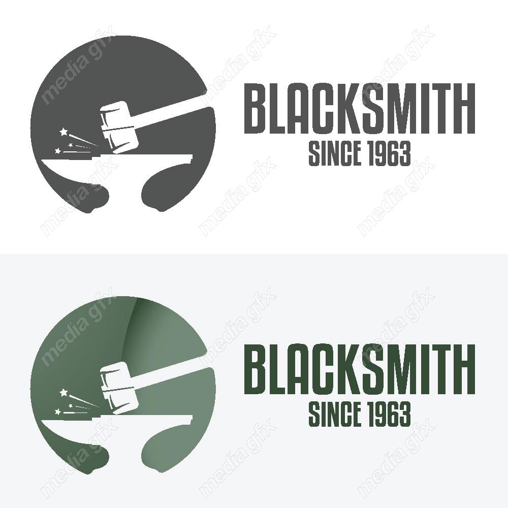 وکتور لوگوی آهنگری، صنایع آهن و فولاد MV000190