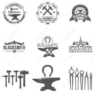 وکتور لوگوی آهنگری، صنایع آهن و فولاد MV000191