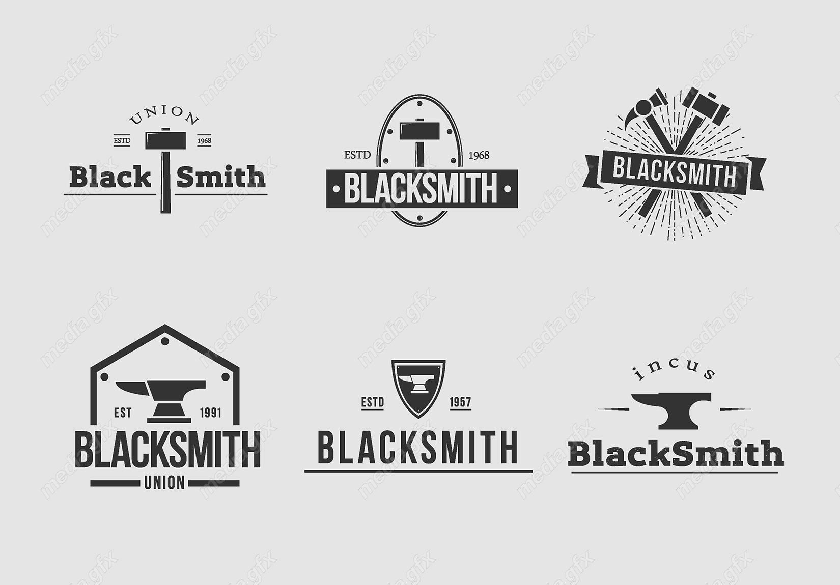 وکتور لوگوی آهنگری، صنایع آهن و فولاد MV000193