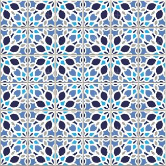 وکتور طرح پترن کاشی کاری اسلامی وایرانی فیروزه ای قدیمی MV000253