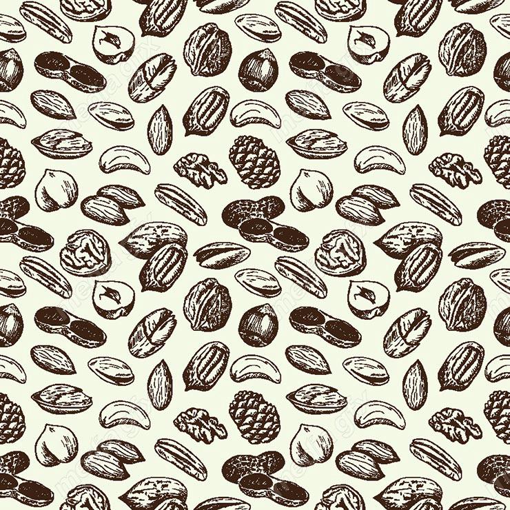 وکتور پترن آجیل مخلوط و خشکبار MV000249