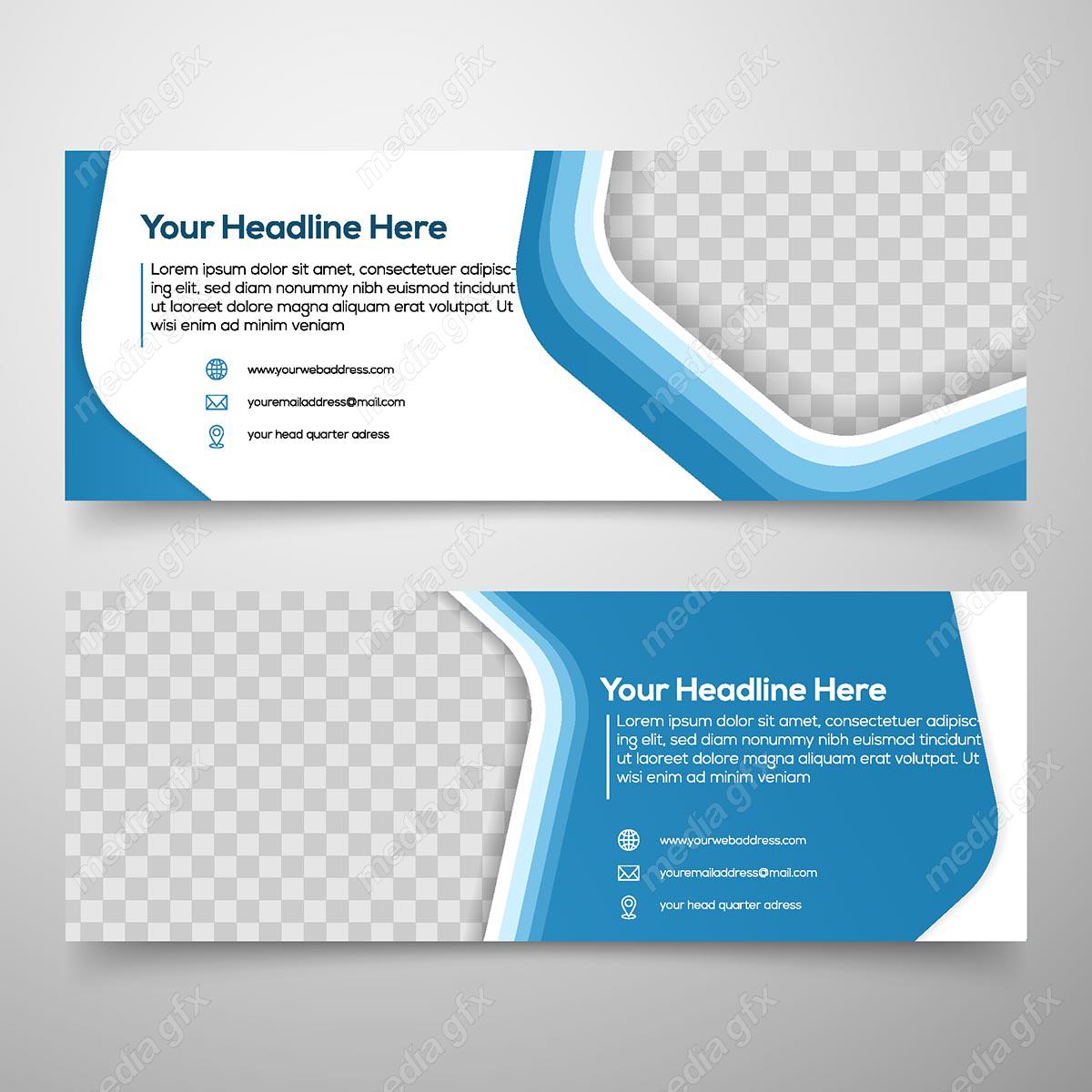 دانلود رایگان وکتور طرح بنر تبلیغاتی لایه باز شیک و رسمی MV000301