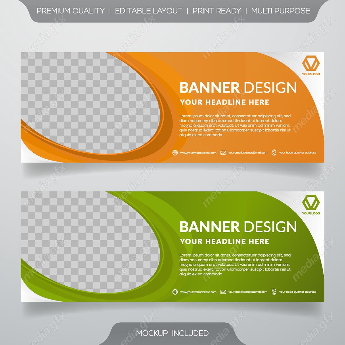 دانلود رایگان وکتور طرح بنر تبلیغاتی لایه باز شیک و رسمی MV000304