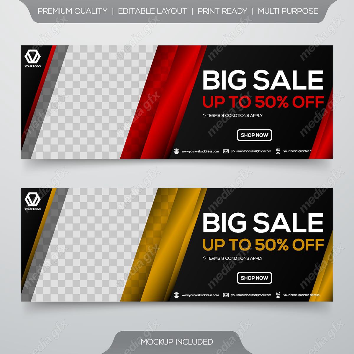 دانلود رایگان وکتور طرح بنر تبلیغاتی لایه باز شیک و رسمی MV000310