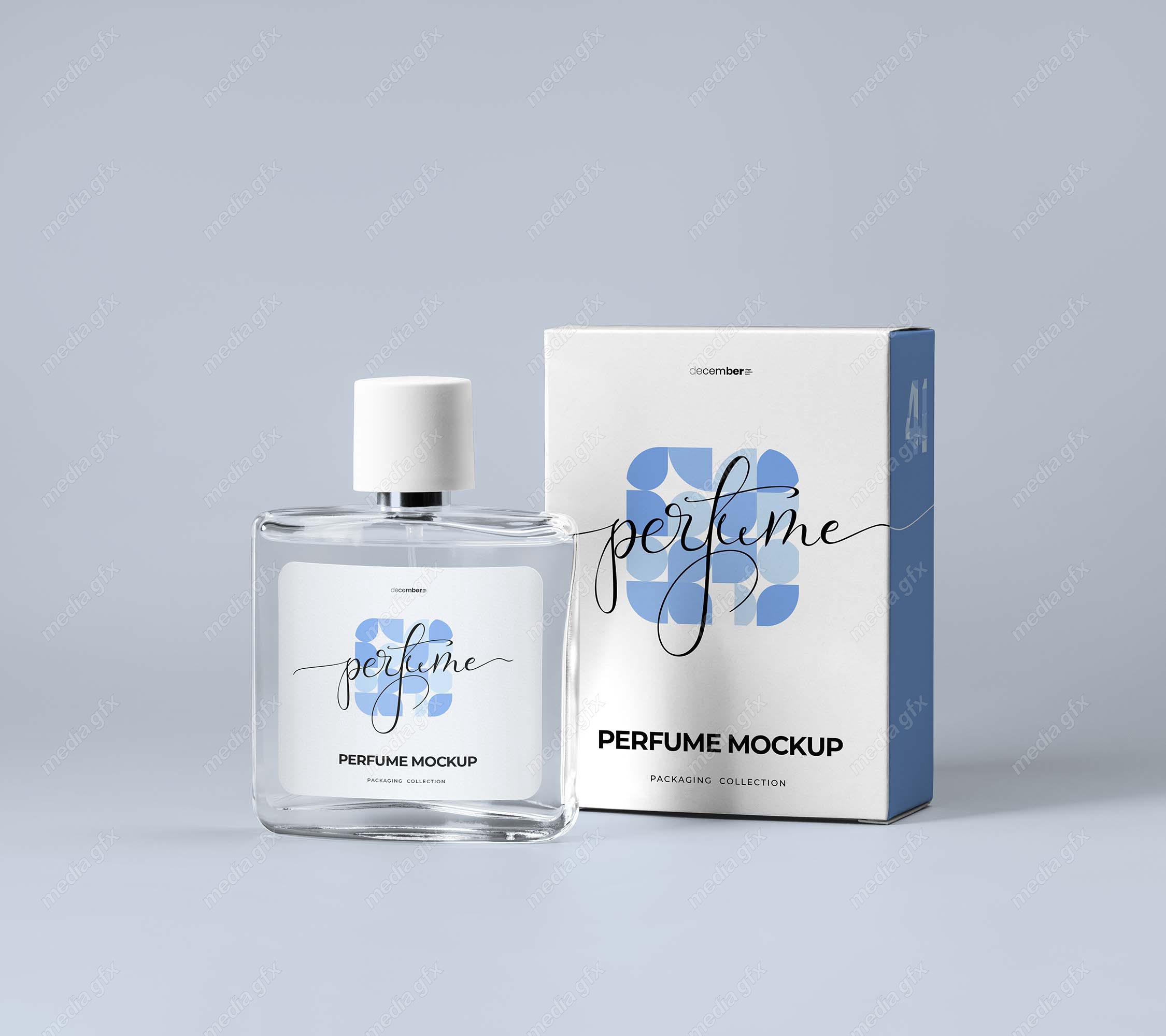 موکاپ شیشه و جعبه ادکلن MP000326