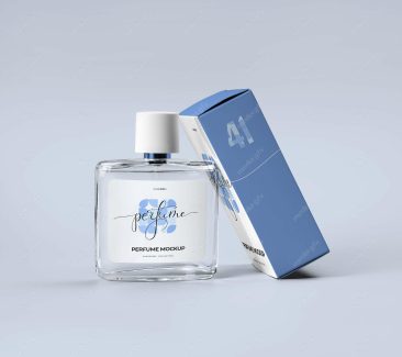 موکاپ شیشه و جعبه ادکلن MP000327