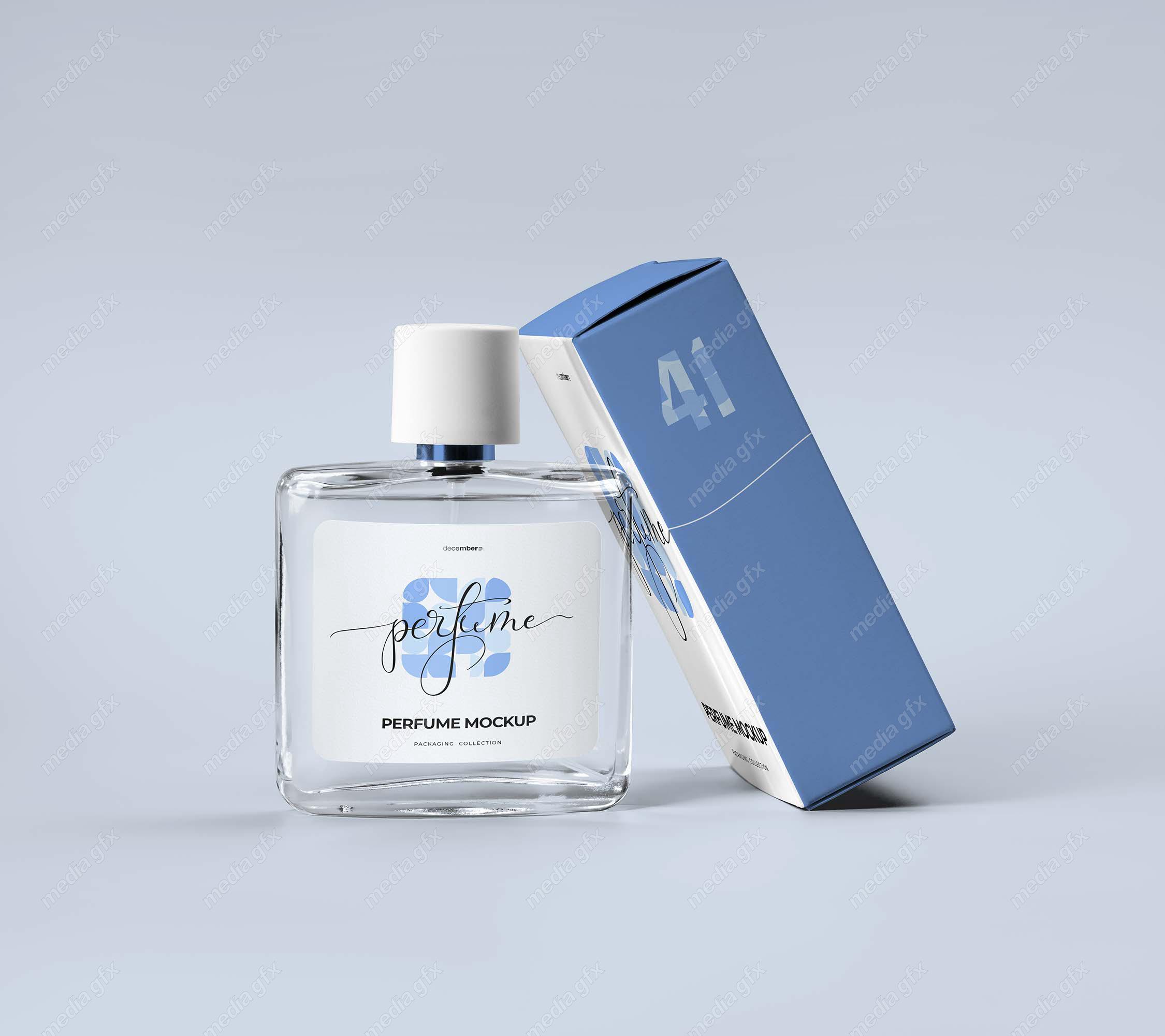 موکاپ شیشه و جعبه ادکلن MP000327