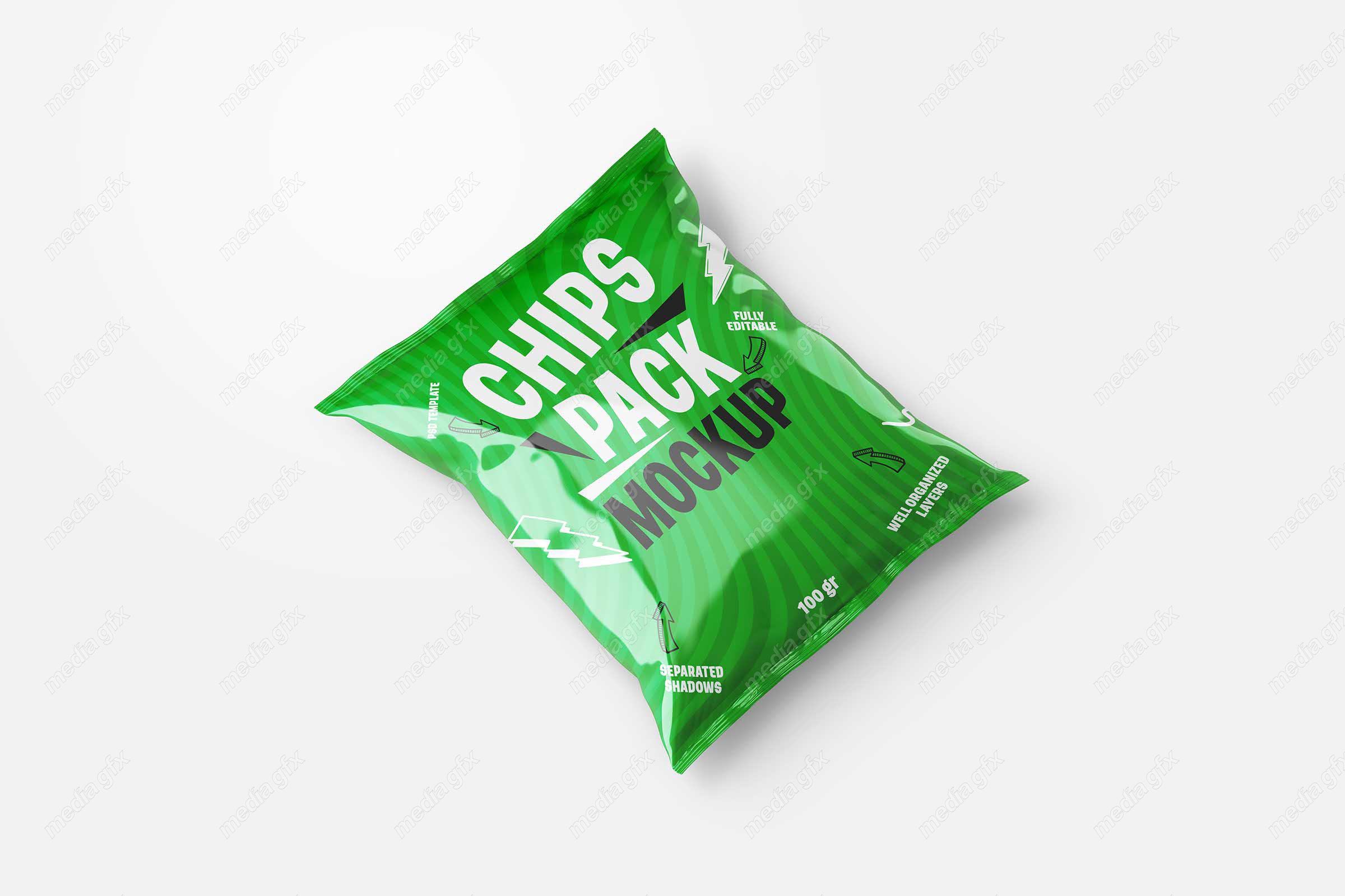 موکاپ بسته بندی چیپس و اسنک MP000334