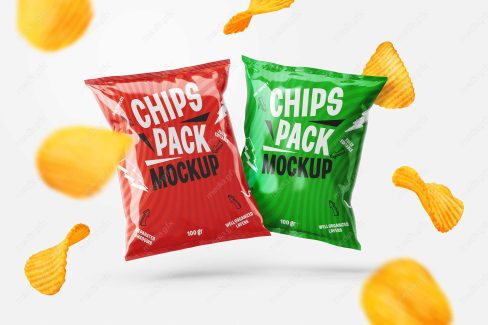 موکاپ بسته بندی چیپس و اسنک MP000335