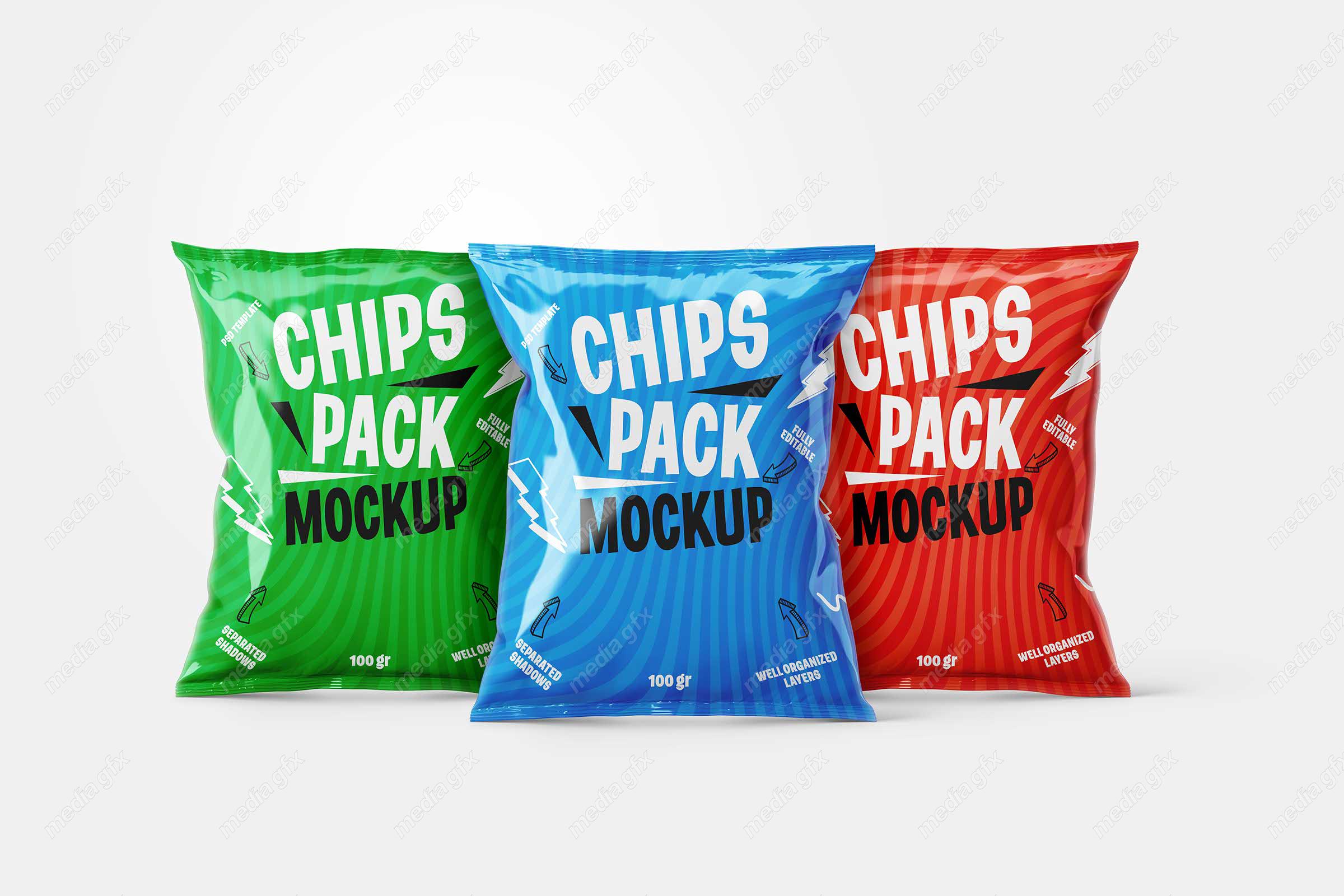 موکاپ بسته بندی چیپس و اسنک MP000336