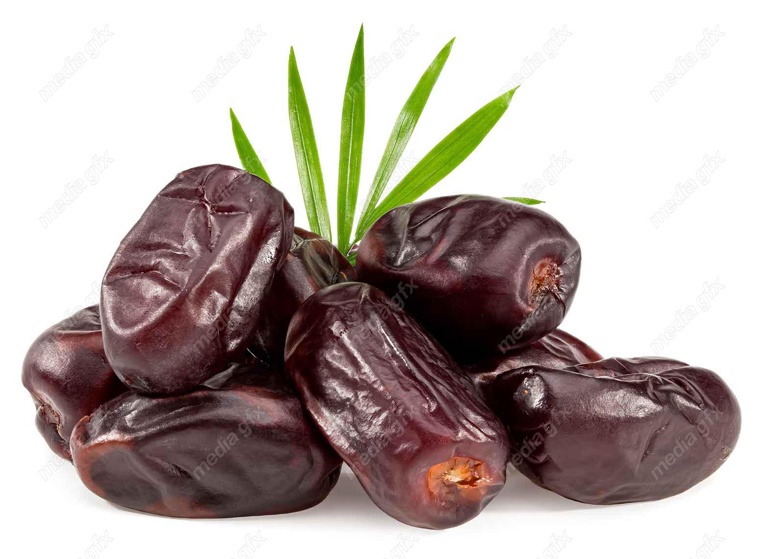 عکس با کیفیت خرما پس زمینه سفید MJ000342