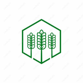 وکتور لوگو خوشه گندم و آرم کشاورزی MV000367