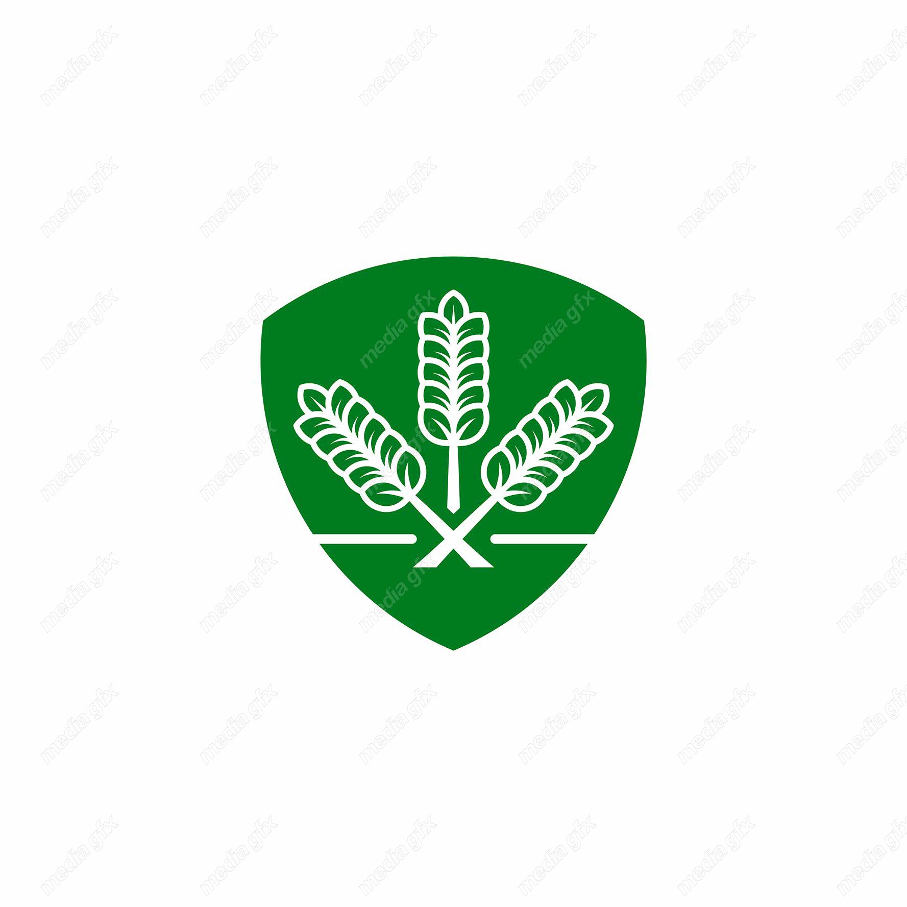 وکتور لوگو خوشه گندم و آرم کشاورزی MV000371