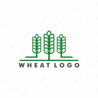 وکتور لوگو خوشه گندم و آرم کشاورزی MV000373