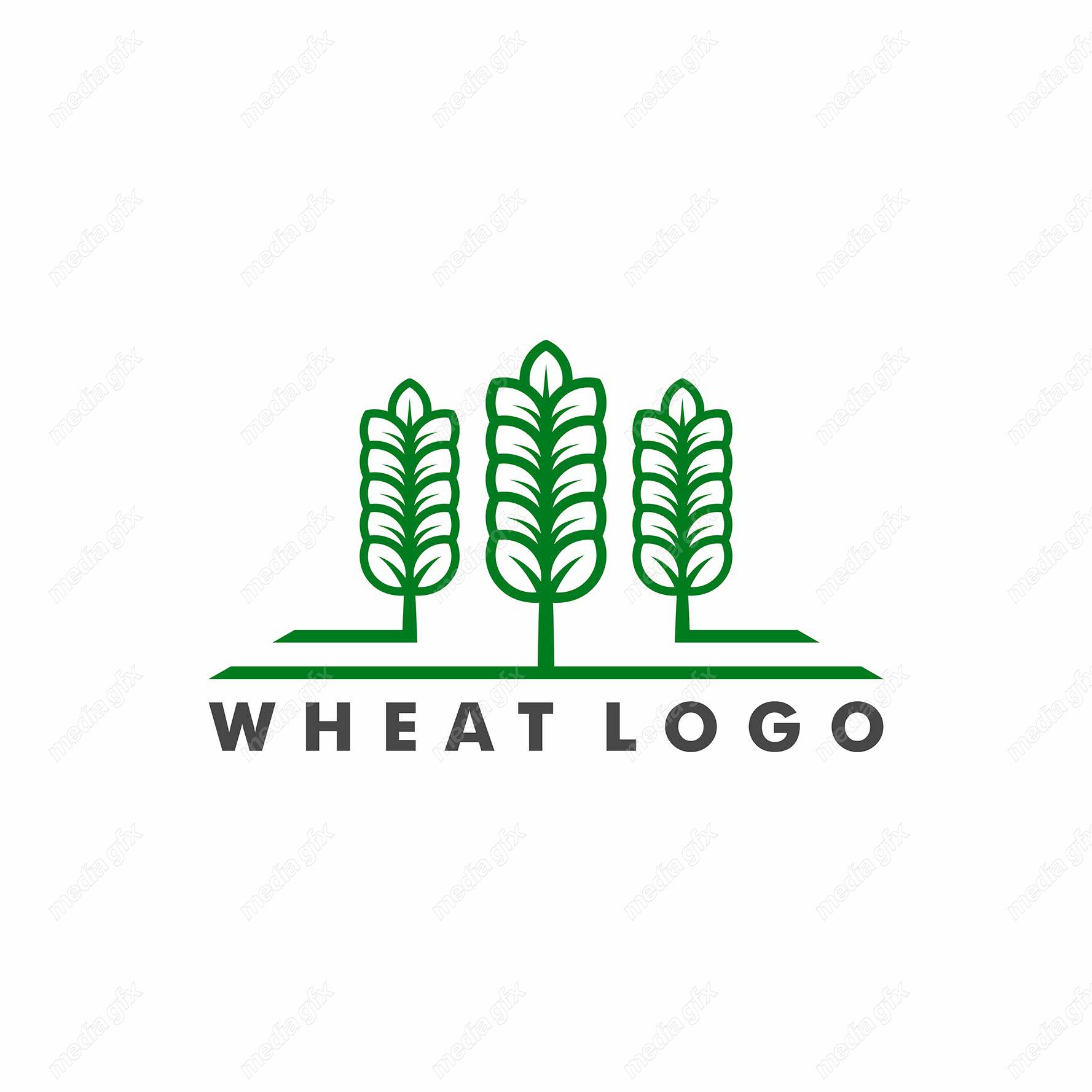 وکتور لوگو خوشه گندم و آرم کشاورزی MV000373