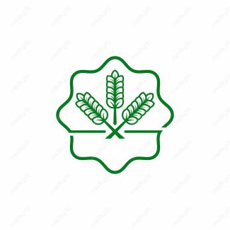 وکتور لوگو خوشه گندم و آرم کشاورزی MV000374