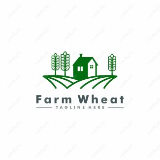 وکتور لوگو خوشه گندم و آرم کشاورزی MV000378