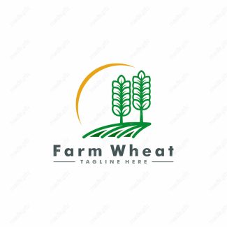 وکتور لوگو خوشه گندم و آرم کشاورزی MV000383