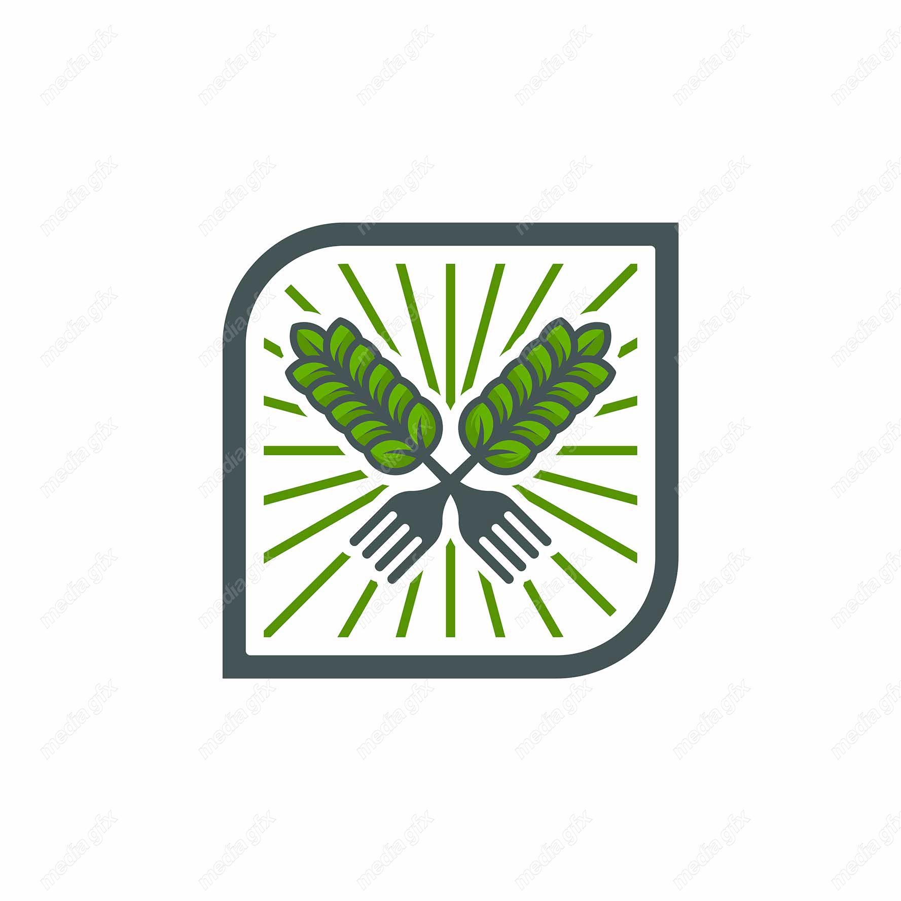 وکتور لوگو خوشه گندم و آرم کشاورزی MV000386