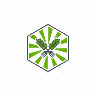 وکتور لوگو خوشه گندم و آرم کشاورزی MV000387